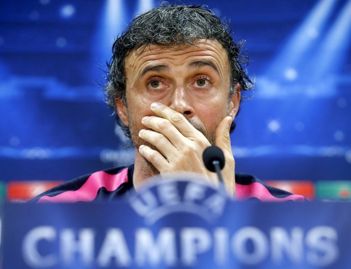 Luis Enrique, en rueda de prensa