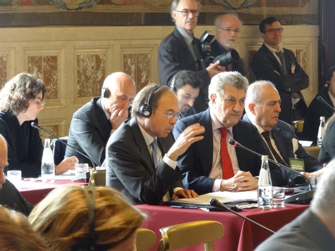 Jesús Posada y Pío García-Escudero, presidentes de Congreso y Senado, en Roma