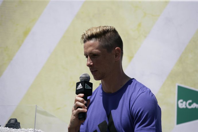 Fernando Torres, en un acto con 'adidas'