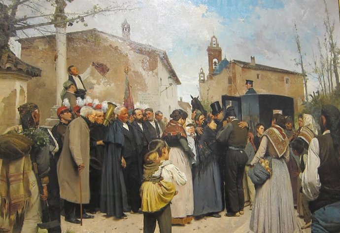 Imagen de uno de los cuadros de Fillol que forman la exposición