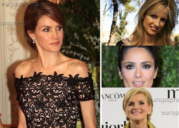 Reina Letizia, Inma Shara, Salma hayek, maría neira