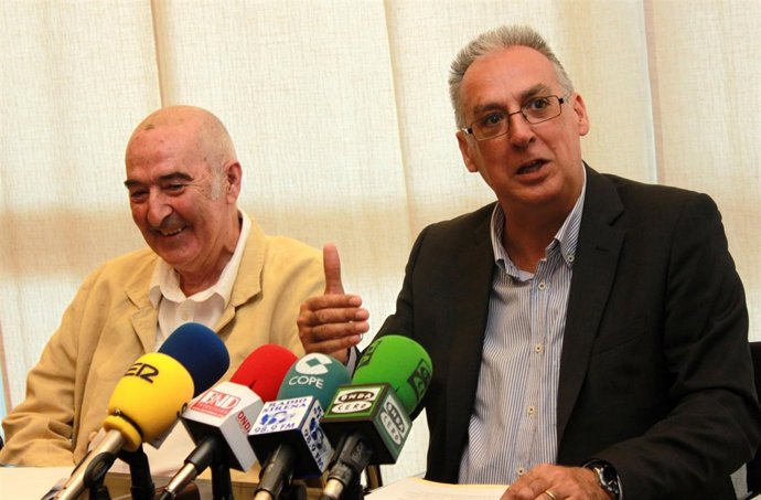 Graviria y Navarro en la rueda de prensa este lunes 