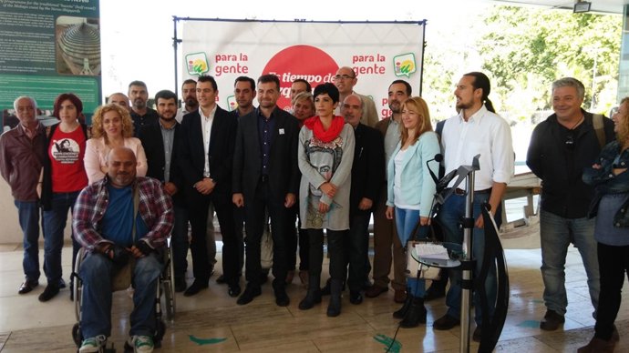 Antonio Maíllo y Antonia Morillas IU presentan a candidatos 40.000 habitant