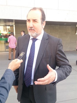 Ortiz Bono, a su salida de la Ciudad de la Justicia tras declarar ante la jueza