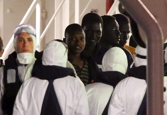 Inmigrantes supervivientes de la peor tragedia en el Mediterráneo