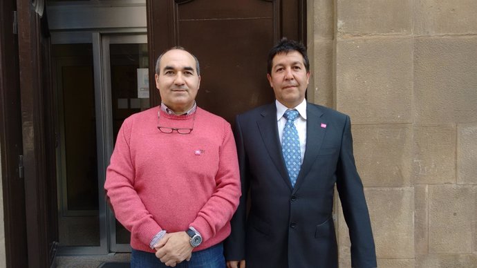 Candidato UPyD Alfaro, Victorio Vaquero con Sáez de Guinoa