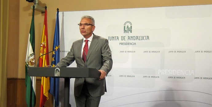 El portavoz del Gobierno andaluz en funciones, Miguel Ángel Vázquez