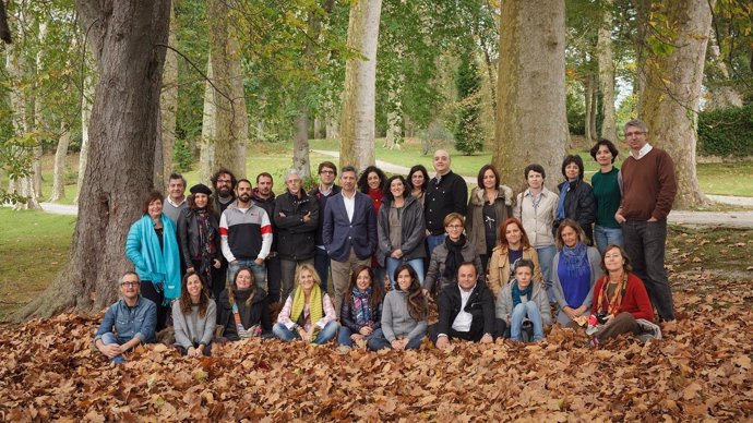 Participantes en uno de los talleres de fotografía