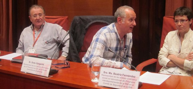 Los comparecientes en la comisión D.Toledano, S.Garganté y B.Fernández. 