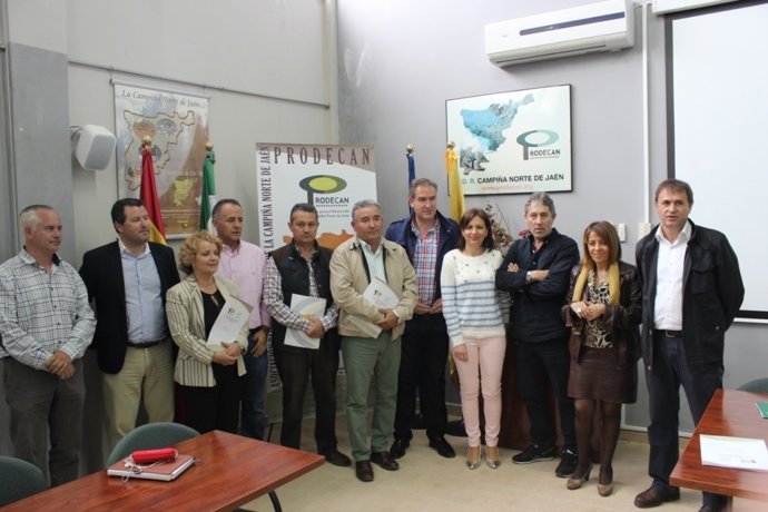 Autoridades y responsables de los proyectos.