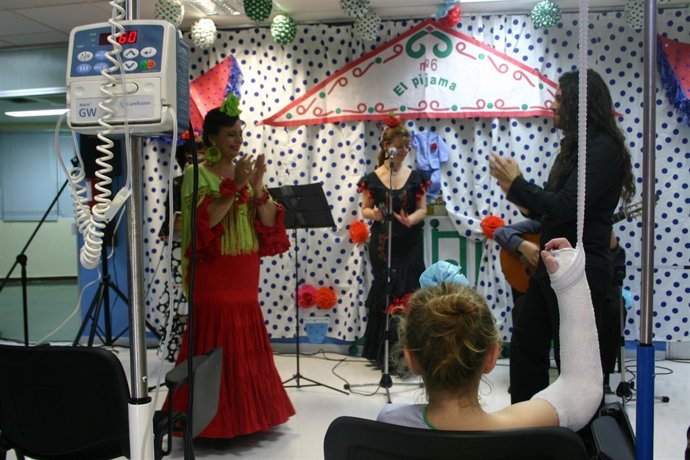 Feria de Abril en Pediatría del Hospital de Valme