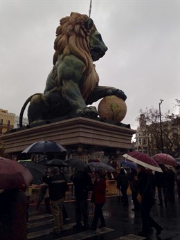 Falla del Ayuntamiento de Valencia.