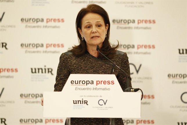 Montserrat Gomendio en los Desayunos de Europa Press