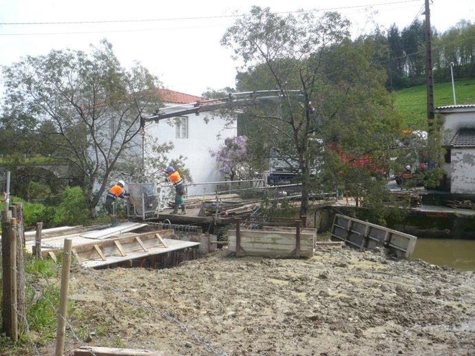 Trabajos de acondicionamiento del puente