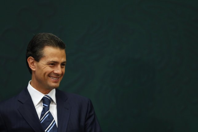 Mexico's President Pena Nieto smiles in Mexico City