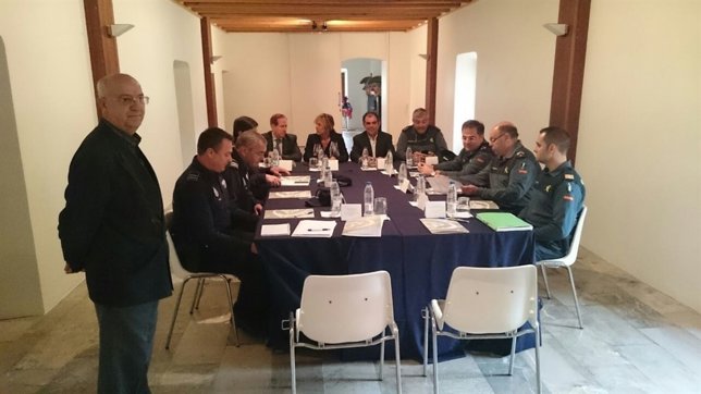 Palmer en una reunión en Llucmajor