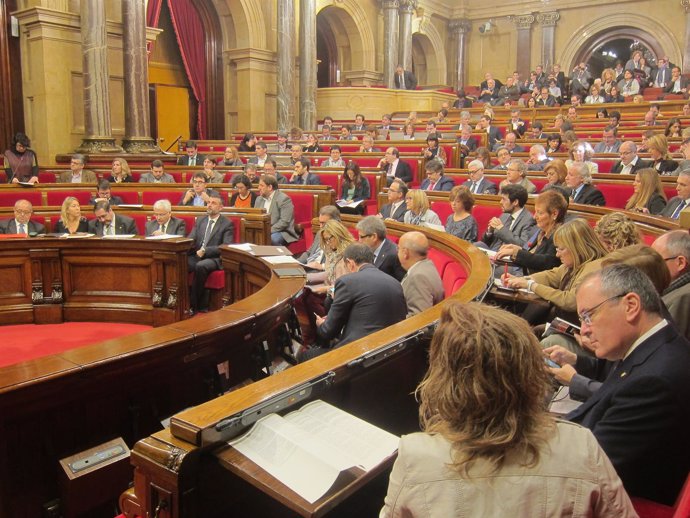 Pleno del Parlament de la Generalitat de Catalunya.
