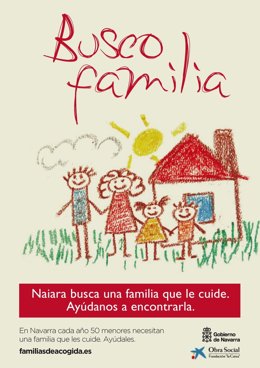 Banderola que se colgará en farolas de Pamplona.