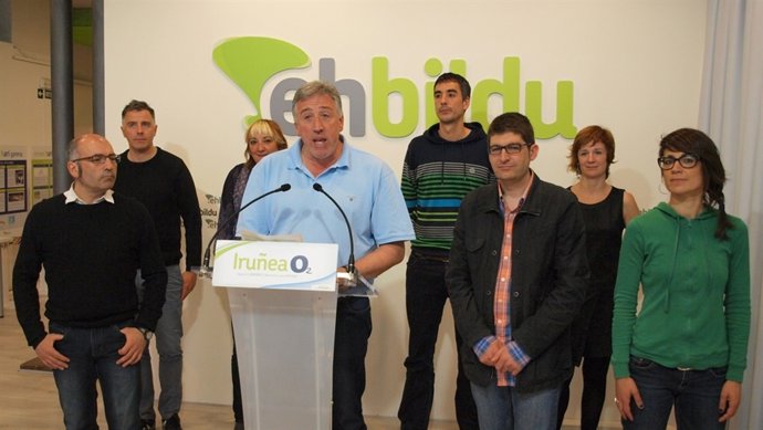 Candidatos de EH Bildu al Ayuntamiento de Pamplona.