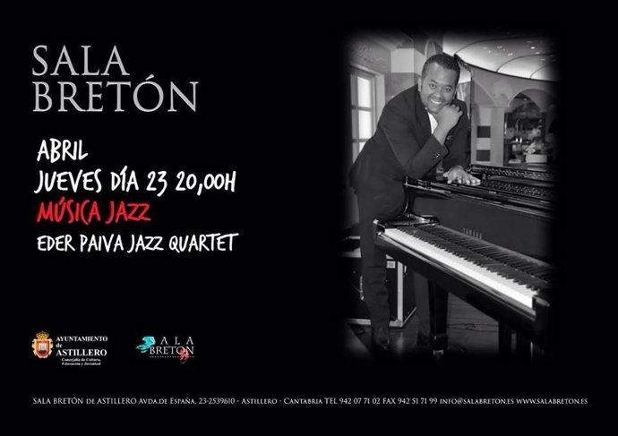 Cartel del concierto de jazz de Eder Paiva