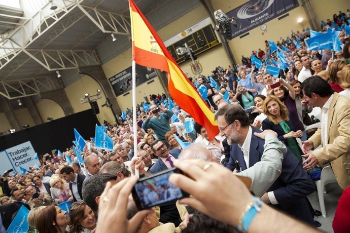 Mariano Rajoy en un acto en Alicante