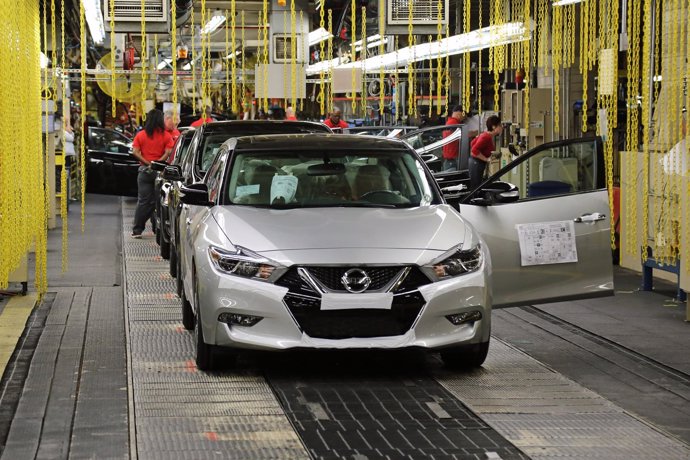 Producción del Nissan Maxima en la planta de Smyrna (EEUU)