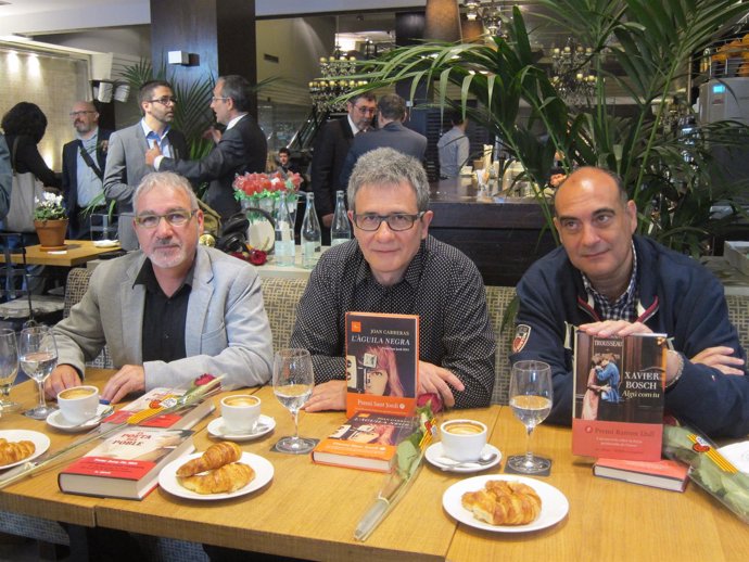 A.Carranza (P.Josep Pla), J.Carreras (P.Sant Jordi) y X.Bosch (P. Ramon Llull)