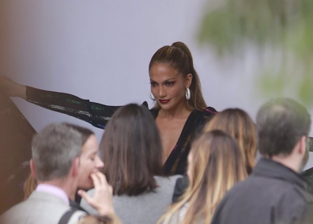 Jennifer Lopez en el set de rodaje de American idol en Los Angeles136059, Jennif