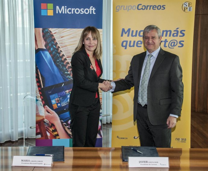 Acuerdo entre Correos y Microsoft