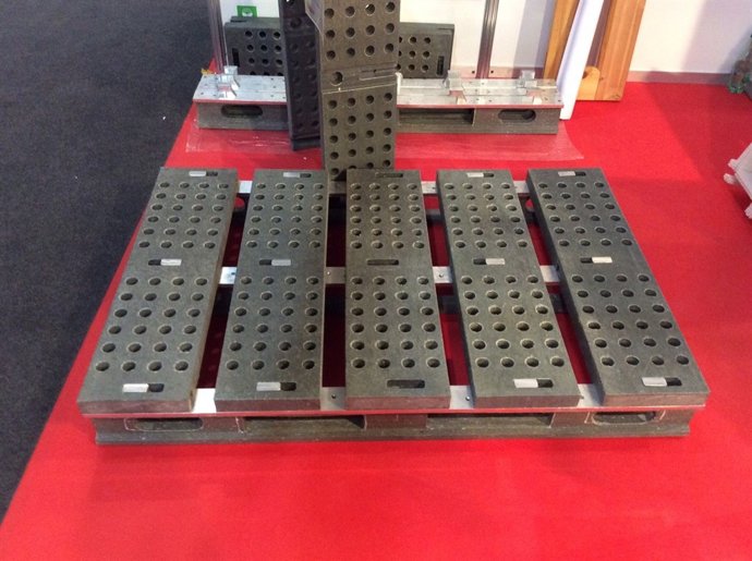 Palé de plástico reciclable