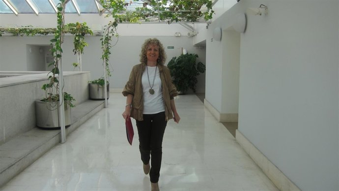 Eva Díaz Tezanos en el Parlamento