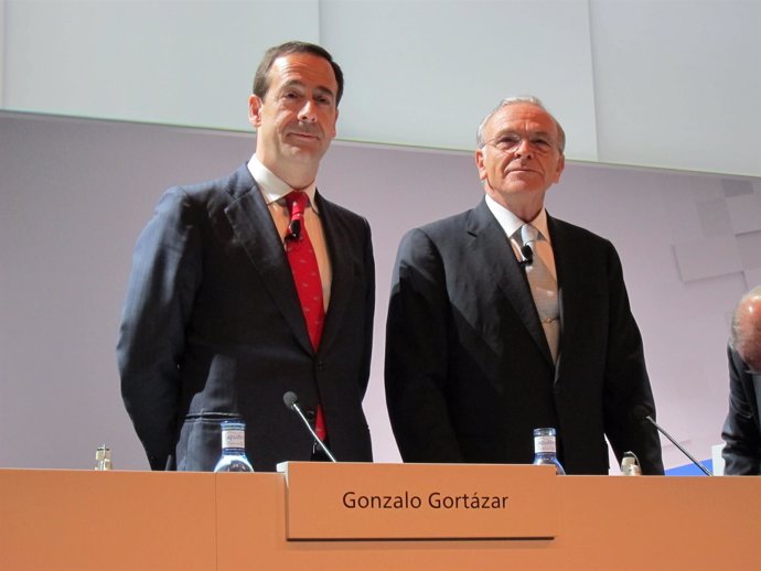 Gonzalo Gortázar e Isidre Fainé (CaixaBank) 