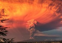 Las espectaculares imágenes del volcán de Chile