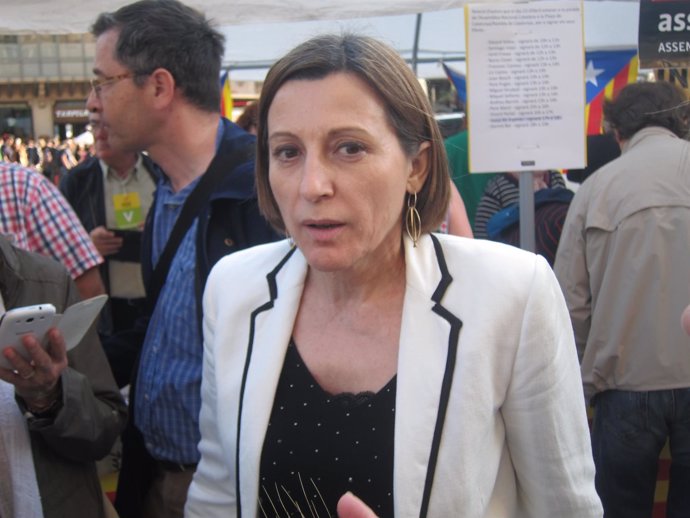 La presidenta de la ANC, Carme Forcadell. 