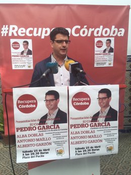 Pedro García en la rueda de prensa