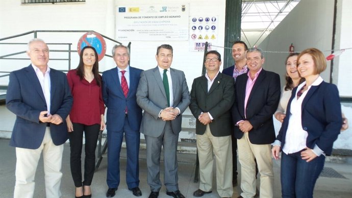 El delegado del Gobierno en Andalucía, Antonio Sanz, en Chipiona