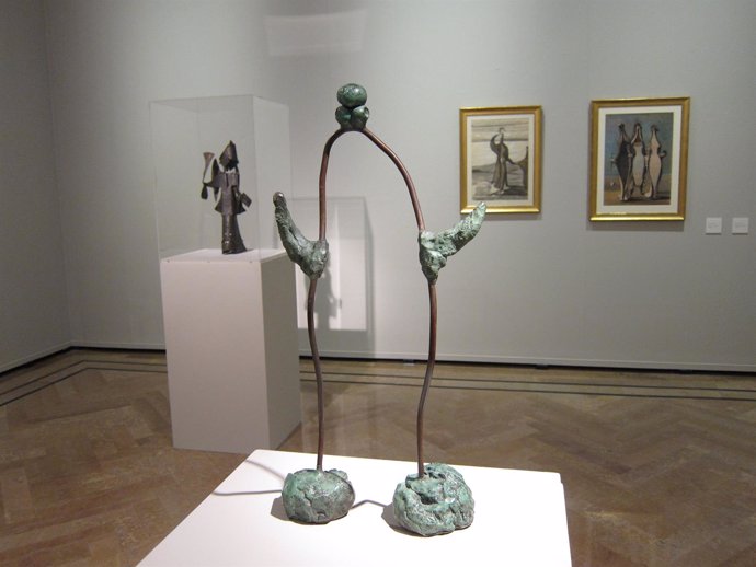 La obra 'Femme' de Joan Miró, en la muestra 'Dibujar el espacio' en la DPZ