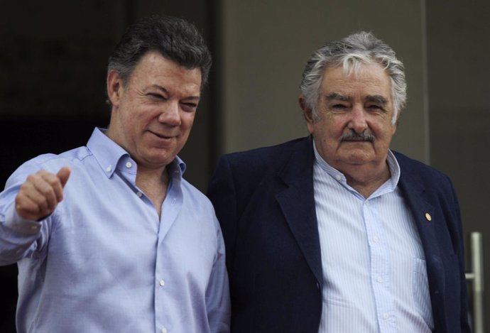 José Mujica y Juan Manuel Santos