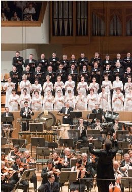 La OV y el Orfeón Pamplonés en el Palau de la Música