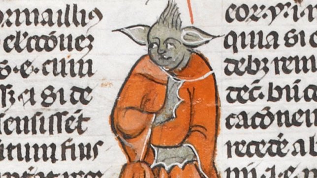 Yoda en un manuscrito medieval