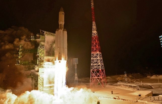 Despegue de un cohete ruso