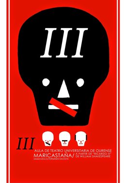 Cartel de 'Ricardo III' de la Muestra de Teatro Universitario del Grupo 9.