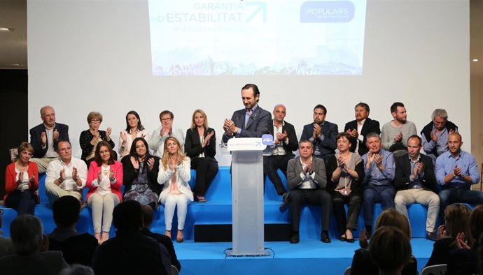 Bauzá durante la presentación de una candidatura municipal