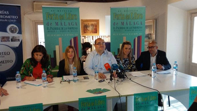 Presentación de la feria del libro 2015 miguel angel diaz ana cabello gemma patr