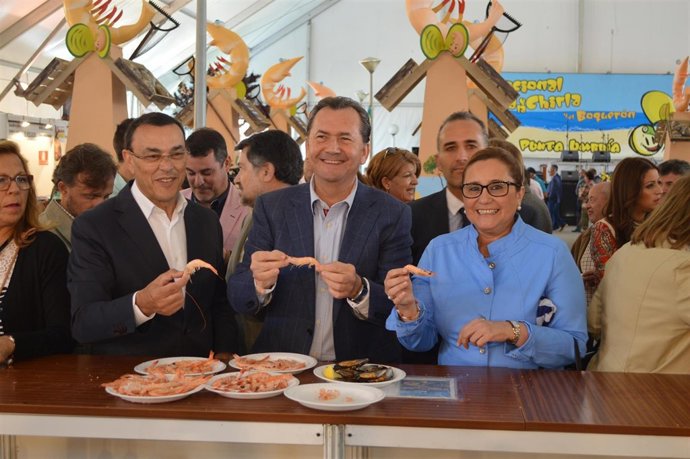 Inauguración de la feria de la Gamba. 