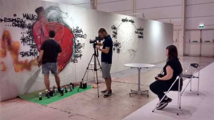 Actuación en estan españa creativa málaga soho d darko grafiti