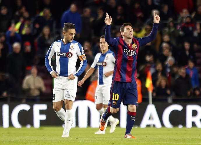 Lionel Messi frente al Espanyol