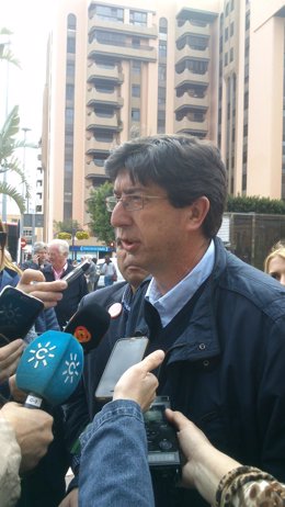 El candidato de Ciudadanos a la Junta de Andalucía, Juan Marín