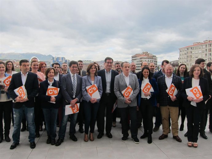 Componentes de la candidatura autonómica de Ciudadanos. 