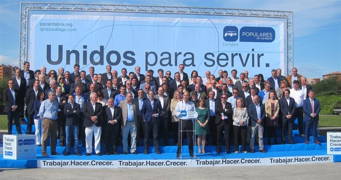 Acto del PP con los 102 candidatos a alcaldes